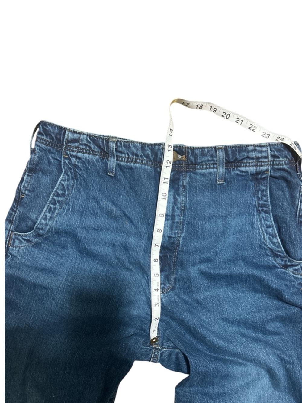 Anthropologie Pilcro Jeans Sz 31 High Rise Wide Leg Medium Wash Relaxed baggy - Picture 4 of 8